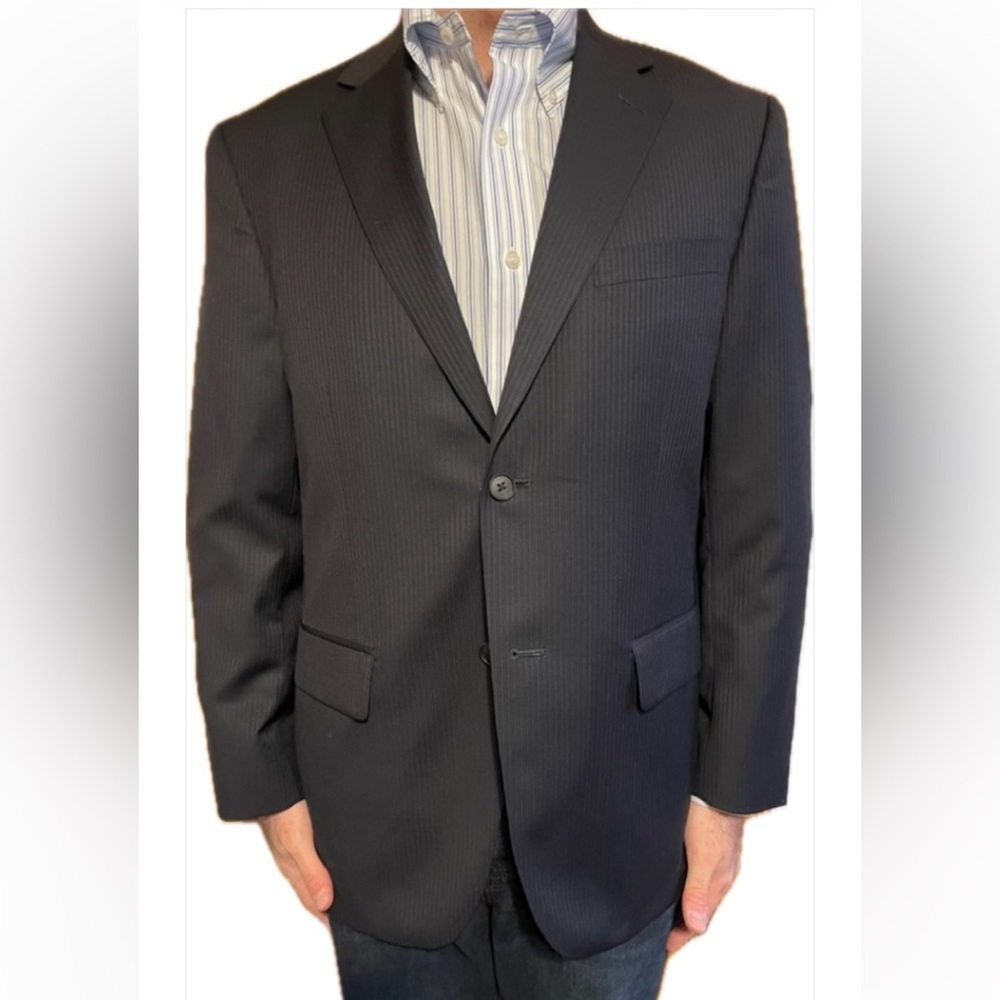 NWT Alfani Navy Pin Stripe Suit Jacket
